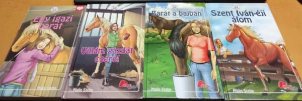 Kiárusítás 4 db Malin Stehn: Egy igazi barát + Villám gazdát cserél + Barát a bajban + Szent Iván-éji álom