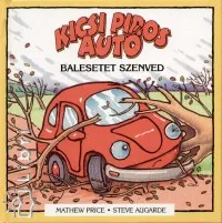Kedvezményes ár Kicsi piros autó balesetet szenved