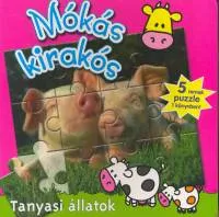 Expressz kézbesítés Mókás kirakós - Tanyasi állatok - 5 puzzle 1 könyvben