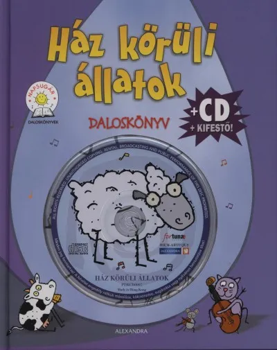 Biztonságos fizetés Ház körüli állatok - Daloskönyv + CD + kifestő