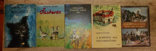 4 klasszikus Fekete István-mű ajándék DVD-vel:Tüskevár, Bogáncs, Kittenberger Kálmán élete, A koppányi aga testamentuma + A koppányi aga testamentuma DVD Gyors szállítás