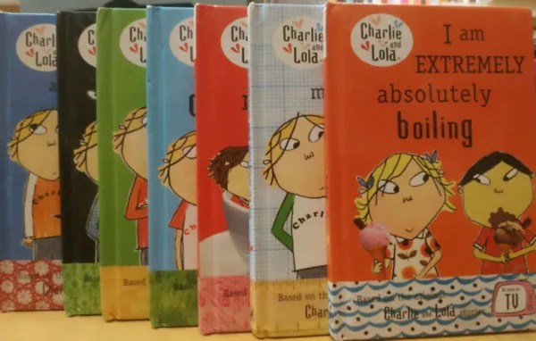 7 db Charlie and Lola: I am Extremely absolutely boiling; I want to be much more bigger like you; You can be my friend; I am really, Really Concentrating; Help! I really mean it!; Boo! Made you Jump!; But I am an Alligator Utolsó esély