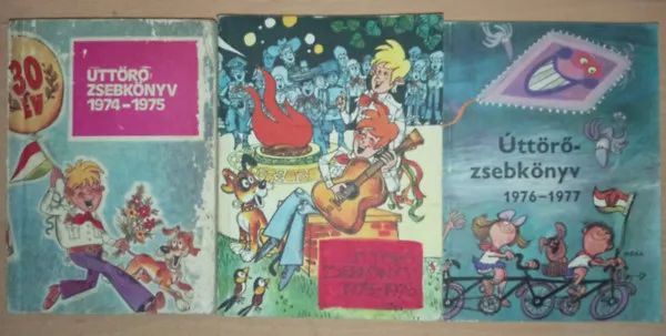 Exkluzív ajánlat úttörő zsebkönyvek 1974-1977 (3db)