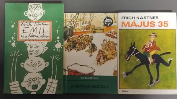 Népszerű 3db Erich Kästner: A repülő osztály + Május 35 + Emil és a három iker