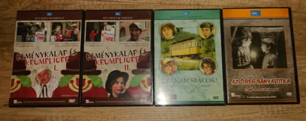 3 klasszikus magyar ifjúsági sorozat 4 DVD-n: Keménykalap és Krumplioor I-II. Utánam, srácok!, Az öreg bánya titka Szuper ajánlat