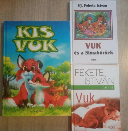 Legjobb ár 3 darab Vuk könyv (Kis Vuk, Vuk, Vuk és a Simabőrűek)