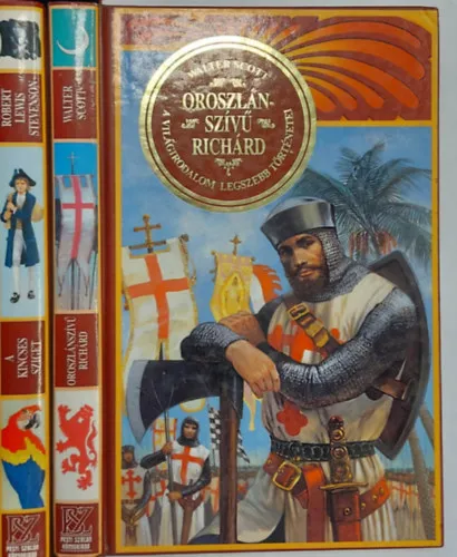 Alacsony ár 2 db. A világirodalom legszebb történetei (Oroszlánszívű Richárd + A kincses sziget)