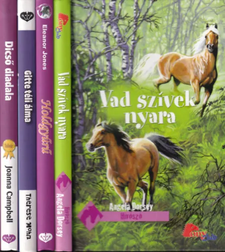 4 db. PonyClub (Vad szívek nyara + Holdgyűrű + Gitte téli álma + Dicső diadala) Biztonságos fizetés