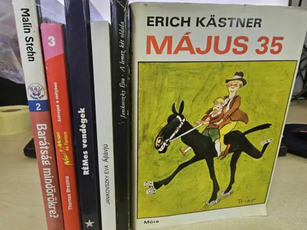 6db-os KÖNYVMENTŐ AJÁNLAT, ifjúsági: Május 35+ A lemez két oldala+ Ájlávjú+ Rémes vendégek+ Mark Mega és Fantom- Szörnyek a mélyben+ Barátság mindörökre? Szezonális akció