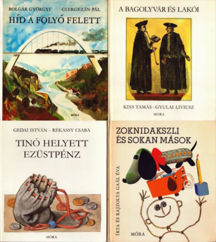 Rendeld meg most 5 db gyerek ismretterjesztő kötet: Zoknidakszli és sokan mások - Híd a folyó felett - A bagolyvár és lakói - Tinó helyett ezüstpénz - Mit mesélnek a hegyek?