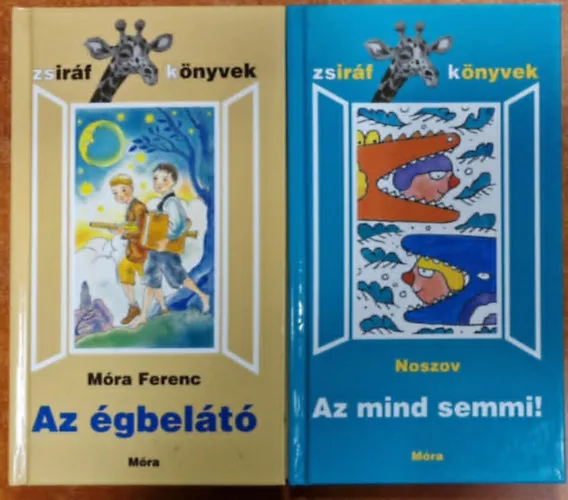 Legnépszerűbb 2db kötet a Zsiráf Könyvek sorozatból: Az égbelátó + Az mind semmi!