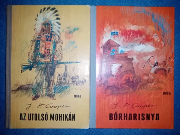 Expressz szállítás Az utolsó mohikán (The Last of the Mohicans) + Bőrharisnya (The Pioneers) - Réz Ádám és Szinnai Tivadar fordításában; Würtz Ádám rajzaival