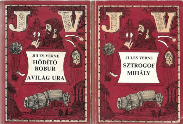 Korlátozott ajánlat 2 db könyv, Hódító Robur - A világ ura, Sztrogof Mihály