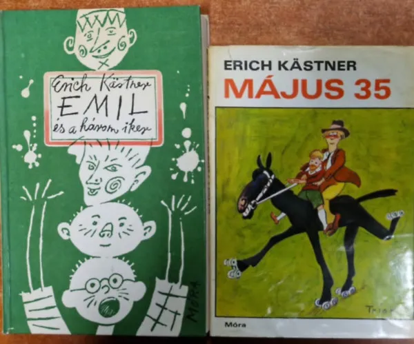 Ajánlat 2db. Erich Kastner kötet-Május 35. + Emil és a három iker