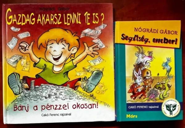 Kedvezmény 2db Nógrádi Gábor :Gazdag akarsz lenni,Segítség ember