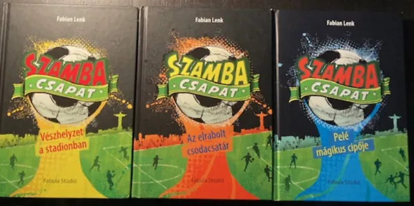 Pelé mágikus cipője+ Vészhelyzet a stadionban + Az elrabolt csodacsatár (3 kötet ) Csak ma