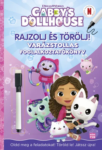 Gabi - Rajzolj és törölj! - varázstollas foglalkoztatókönyv Azonnal elérhető