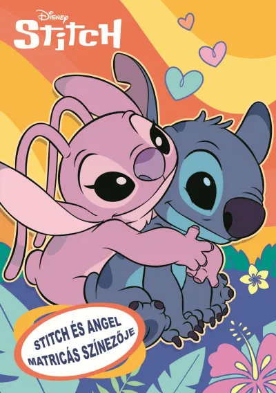 Stitch és Angel matricás színezője Akciós ár