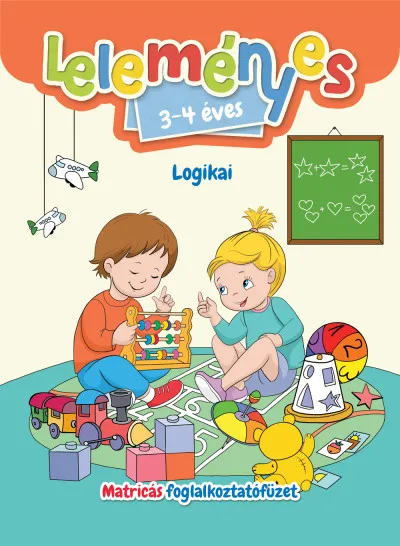 Biztonságos vásárlás Leleményes 3-4 éves - Logikai feladatok - Matricás foglalkoztatófüzet