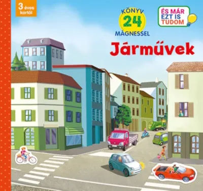 Alacsony ár Járművek - Könyv 24 mágnessel - 3 éves kortól