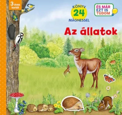 Az állatok - Könyv 24 mágnessel - 3 éves kortól Expressz kézbesítés