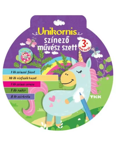 Expressz szállítás Unikornis - Art színező