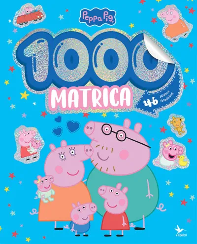Olcsó 1000 matrica - Peppa malac - 46 játékos feladvány
