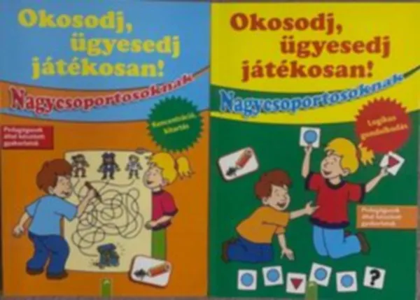 Okosodj, ügyesedj, játékosan! - Nagycsoportosoknak - Koncentráció, kitartás / Logikus gondolkodás (2 foglalkoztatókönyv). Biztonságos fizetés