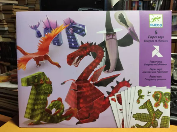 5 db Paper Toys: Dragons et chimeras (oregami gyerekeknek) Legnépszerűbb