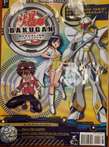 Bakugan - Gundalian Invaders: Hivatalos bakugan magazin - Bemutatjuk Fabiát és védelmezőjét Aranautot! 3.évf. 11.szám Árcsökkenés