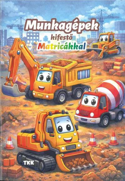Munkagépek kifestő - Matricákkal Vedd meg online