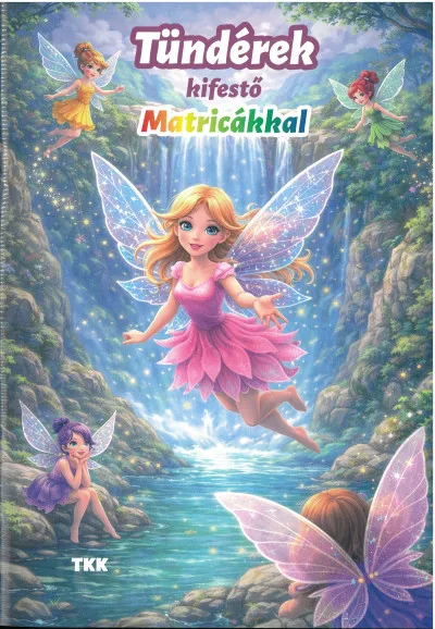 Tündérek kifestő - Matricákkal Akciós ár
