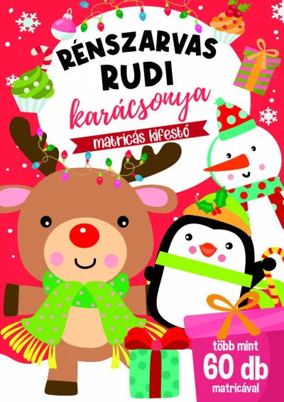 Alacsony ár Rénszarvas Rudi karácsonya - Matricás kifestő