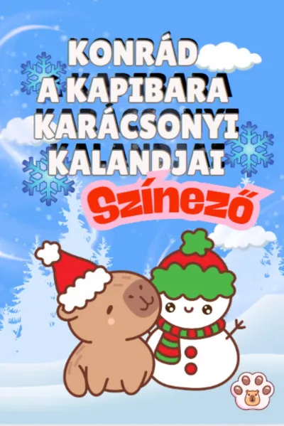 Biztonságos vásárlás Konrád a kapibara karácsonyi kalandjai - Színező