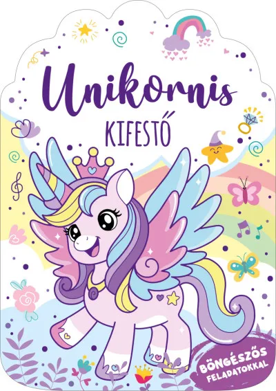 Unikornis - kifestő - Böngészős feladatokkal Különleges ajánlat