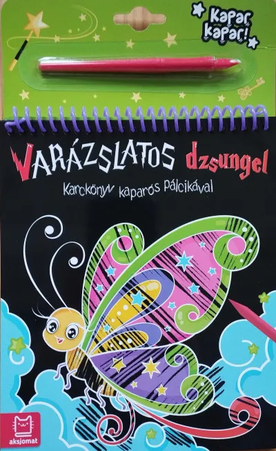 Árengedmény Karckönyv kaparós pálcikával - Varázslatos dzsungel