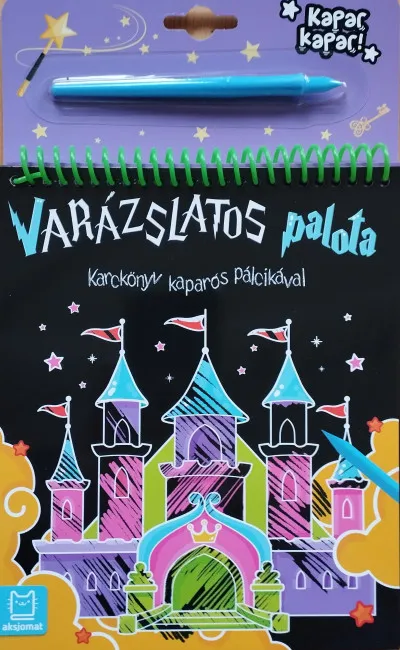 Karckönyv kaparós pálcikával - Varázslatos palota Biztonságos vásárlás