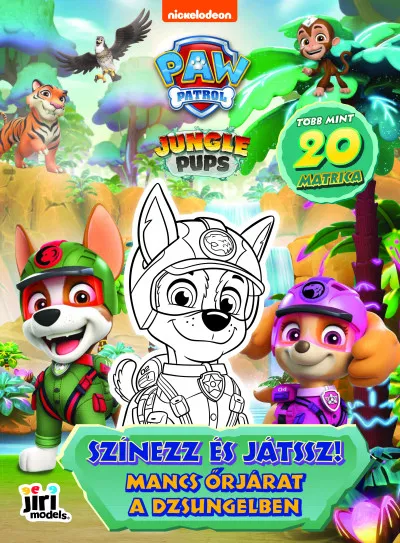 Utolsó esély Mancs Őrjárat - A dzsungelben - Színezz és játssz!