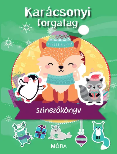 Karácsonyi forgatag - Színezőkönyv Azonnali szállítás