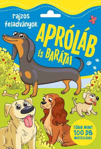 Vedd meg online Apróláb és barátai - Rajzos feladványok több, mint 100 matricával