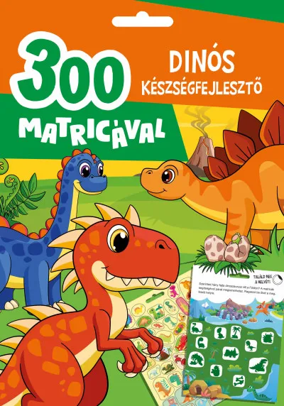 Exkluzív ajánlat Dinós készségfejlesztő - 300 matricával