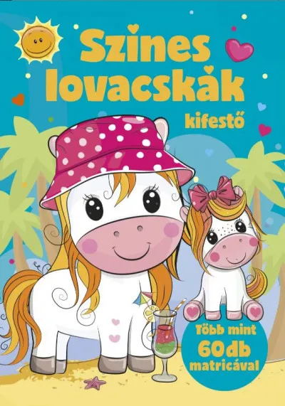 Színes lovacskák - Kifestő Különleges ajánlat