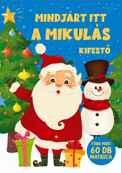 Ajánlat Mindjárt itt a Mikulás kifestő - Több mint 60 db matrica