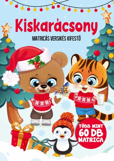 Kiskarácsony - Matricás versikés kifestő - Több mint 60 db matrica Legkelendőbb
