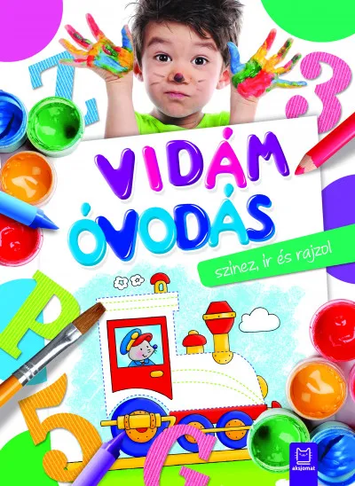 Szezonális akció Vidám óvodás színez, ír és rajzol