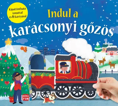 Indul a karácsonyi gőzös - Kipattintható vonattal és 6 kártyával Csak ma