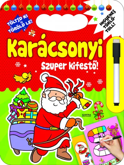 Expressz szállítás Karácsonyi szuper kifestő - Töltsd ki és töröld le!