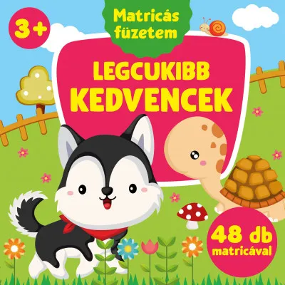 Azonnali szállítás Legcukibb kedvencek - 48 db matricával - 3 éves kortól