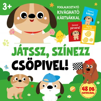 Azonnal elérhető Játssz, színezz Csöpivel! - 48 db matricával - 3 éves kortól
