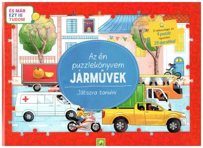 Kedvezmény Az én puzzlekönyvem: Járművek - Játszva tanulni - És már ezt is tudom